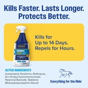 Farnam Endure Gold Equine Fly Spray, Long-Lasting Control, 1 Quart