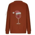 thumbnail image 5 of Christmas Sweaters for Women Winter Pullover Long Sleeve Crewneck Santa Snowman Knit Jumper, 5 of 5