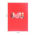 thumbnail image 4 of Día de San Valentín I Love U Tarjetas de papel Recuerdos 3D Postales para mamá (Rojo) Ehuebsd Libre de BPA, 4 of 9