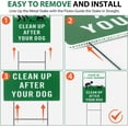 thumbnail image 4 of Thten Please Clean Up After Your Dog,Double Sided, Easy Install,12" x 9" Yard Sign with Metal Wire H-Stakes,Be a Good Neighbor Sign,Pick Up Your Dog Poop Signs Dog Poop Sign 6 Pack, 4 of 8
