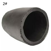 RABBITH Clay Graphite Crucibles Premium Black Foundry Cup Furnace Torch Melting Casting Refining for Gold Silver Copper Aluminum