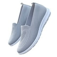 thumbnail image 4 of Tawop Womens Slip On Shoes Slip Resistant Casual Flat Buckle Soft Gray Size 7.5, 4 of 4