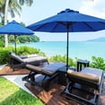 thumbnail image 2 of HAHDAXIA Toit de Remplacement pour Parasol de Patio 3 m 6 Nervures (Toile Seulement)(Tan), 2 of 7