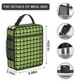 thumbnail image 3 of Frog Insulated Lunch Bag Box Women Reusable Lunch Tote Bag with Front Pocket Lunch Box Containers Work Travel, 3 of 6