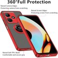 thumbnail image 4 of Case for Infinix Hot 30i Case with Stand, Compatible with Magnetic Car Phone Mount, Ultra Slim Infinix Hot 30i Phone Case for Women Men Shockproof Protective Cases Cover (Red), 4 of 7