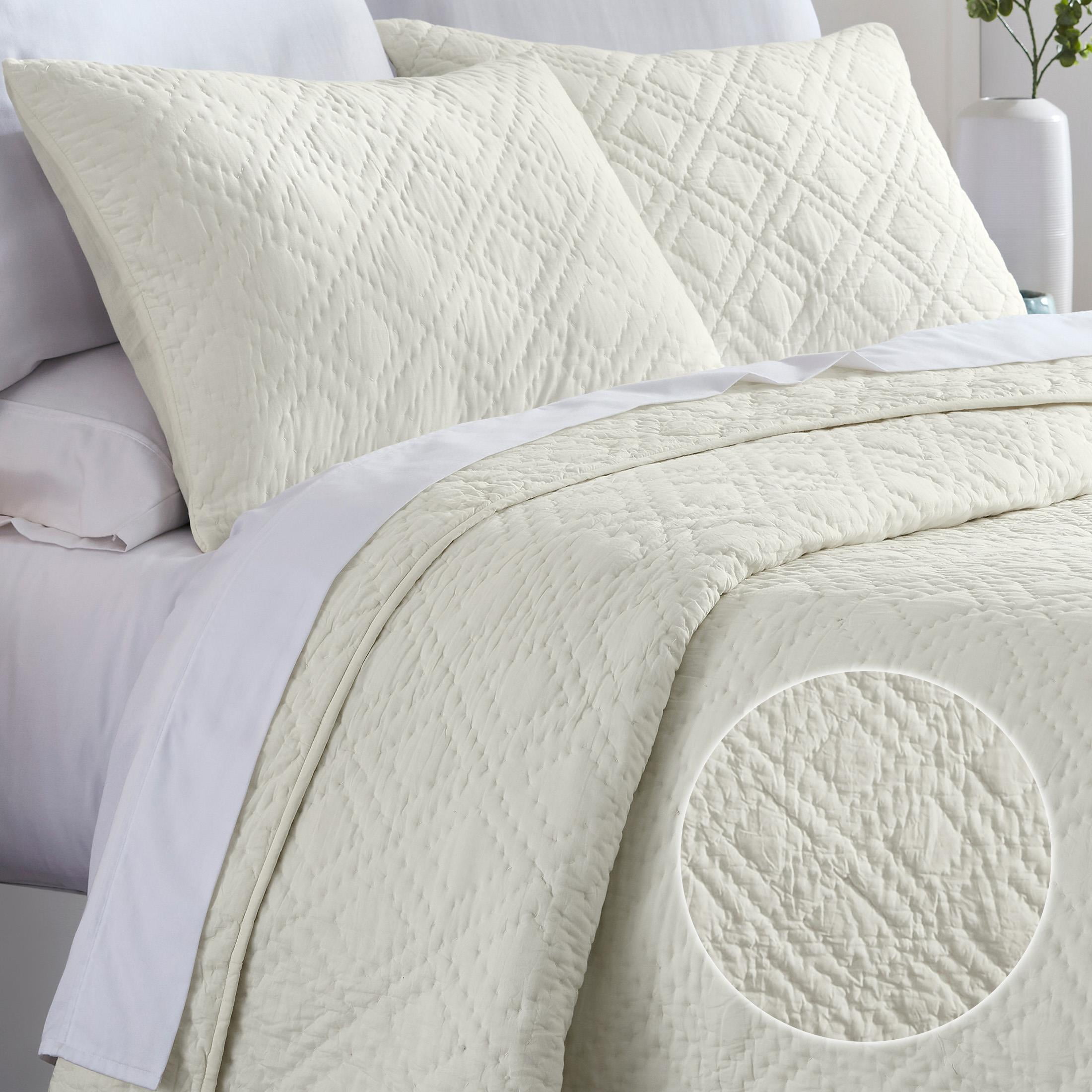 Soft 100 Cotton HandQuilted Twin/TwinXl Quilt With Sham, Pure Cotton