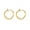 Gold, variant on Clip-On Spring Action Non-Piercing Fake Cartilage Lip Nose Faux Septum Ring-Pair