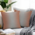 thumbnail image 2 of Ombre Abstract Outdoor Pillow Covers Pack of 2 Gradient Burnt Orange and Gray Waterproof Throw Pillow Covers Decorative Cushion Cases for Patio Garden Tent Balcony Couch 20x20 inch, 2 of 8