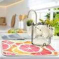 thumbnail image 5 of Yayeee Dish Drying Mat for Kitchen Counter 16"x18" Microfiber Absorbent Pad, Pink Grapefruit Slices, 5 of 7