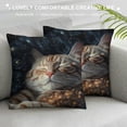 thumbnail image 3 of HENGT  cat Pillow Covers,cat Pillows,cat Lady,cat Pillows for cat Lovers,Crazy cat Lady Gifts,cat Decorations,cat Themed Gifts,cat Themed Gifts for Women,cat Decor for cat Lovers, 3 of 5