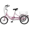 thumbnail image 2 of MOONCOOL 16 inch Tricycle Kids Trikes for Beginner Riders, Single Speed 3 Wheel Bikes for Boys Girls, Low Step Through Three-Wheeled Bicycles with Rear Basket, 2 of 9
