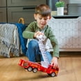 thumbnail image 6 of Light up Fire Engine Rescue Truck with Firefighter Utility Bucket, Red Ages 3-8, 6 of 9