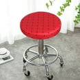 thumbnail image 4 of 13.78-inch Round Bar Stool Covers Non-Slip Elastic Seat Covers | Cloth Washable Stool Protector for Kitchen/Bar (Multicolor 0.11lb)​, 4 of 6