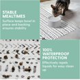 thumbnail image 3 of The Cat Ladies Cat Feeding Mat - Waterproof & Dishwasher Safe Small Pet Eating Placemat - Cat & Dog Food Mats for Food and Water Bowl - Protect Floors from Mess - Tribal Print, 3 of 6