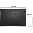 thumbnail image 5 of Kraft String Envelope File Folder Project Pockets File Jacket Document Organizer Flat-no Expansion A4 Letter Si, 5 of 5