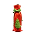 thumbnail image 1 of Yuarrent Cubierta de botella de vino Cordón Santa Claus de comedor de Navidad Bordado a prueba de polvo Ropa de encaje Accesorios de regalo de Kits de decoración para fiestas Árbol de Navidad Yuarrent HA070039-03B, 1 of 6