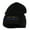 Black, variant on Eight Days of Hanukkah Embroidered Short Beanie - White OSFM