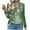 Army Green, variant on Womens Tops Printed Floral Blouse Round Neck Long Sleeved Casual Loose Casual Top,Tops for Women Army Green