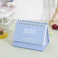 thumbnail image 1 of 2025 Solid Color Mini Desk Calendar Monthly Standing Metal Coil Calendar Table Planner for Home Office School, 1 of 10