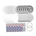 thumbnail image 1 of Suministros para hacer botones de 902 piezas, piezas de insignias, manualidades, película transparente, 5,8 cm, kits de bricolaje para hacer pines de, 1 of 9