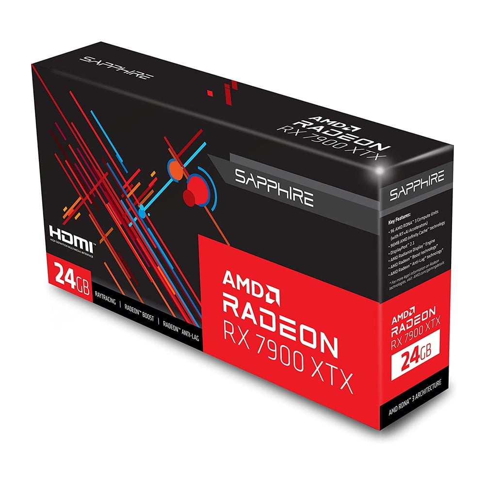 Sapphire AMD Radeon RX 7900 XTX - Graphics card - Radeon RX 7900 XTX - 24  GB GDDR6 - PCIe 4.0 x16 - HDMI, 2 x DisplayPort, USB-C 