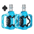 thumbnail image 1 of Pedales para bicicleta de montaña Sunnimix aluminio 9/16'' 3 Rodamientos sellados doble cara azul, 1 of 8