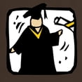 thumbnail image 3 of CafePress - Graduate Receiving Diploma Graduation T Shirt - Men's Classic Graphic Cotton T-Shirt, 3 of 4