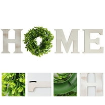 STOBOK 1set White Wood Word Decor Home Decor Wall Signs for Families Friends