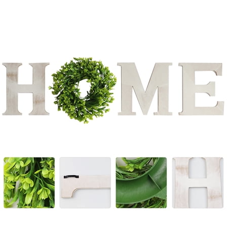 STOBOK 1set White Wood Word Decor Home Decor Wall Signs for Families Friends