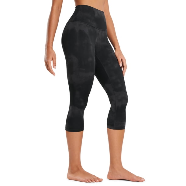 Pantalones CRZ YOGA Butterluxe Negro Tie Dye Flores 48 cm