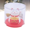 thumbnail image 5 of NFTIGB Feng Shui Lucky Cat Solar Powered Waving Maneki Neko Fortune Decoration Statue for Home Office Shop Car Interior Dashboard White Color (2.36 in / 6 cm), 5 of 5