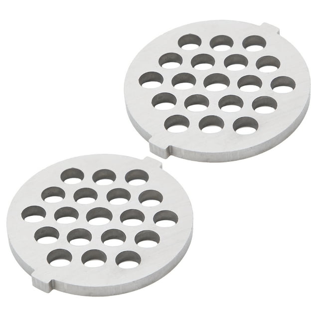 Qiilu Meat Grinder Plate, High Hardness Easy To Install And Disassemble Electric Mincer Blade, For Round Hole Meat Grinders 5#