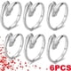 thumbnail image 1 of Xiao Hua Anillo ajustable de plata de ley 925 para hombre y mujer, 6 unidades, 1 of 4
