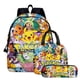 thumbnail image 3 of 3pcs Pokemon Mochila Aprendizaje Estuche Lápiz Pikachu Dibujos Animados Casual Lienzo Bolsillo Monstruo Estudiante, 3 of 4