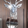 thumbnail image 2 of Kuymtek 3D DIY Sika Deer Head Wall Sticker Salón Acrílico Art Decal (Plata), 2 of 8