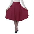 thumbnail image 1 of Moomaya Jupes en Jersey pour Femmes Longueur Genou Extensible Été - SFQ, 1 of 7