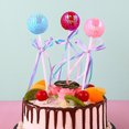 thumbnail image 4 of Coofit Cake Toppers Sequin Ball 8PCS Decorative Cupcake Picks Cake Decoration Sticks, 4 of 10