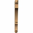 thumbnail image 4 of Ekena Millwork 4"W x 38"D x 44"H Balboa Craftsman Rough Sawn Bracket, Western Red Cedar, 4 of 13
