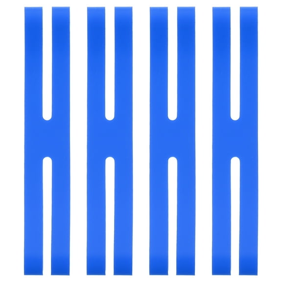 Uxcell 6 Inch H Band Silicone Rubber Bands, 5 Pcs Strong Elastic Silicone Bands Rubber Wrapping Bands for Books Cameras, Dark Blue