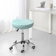 thumbnail image 7 of Fotbe Blue Bright Stool Covers Round,Waterproof Round Bar Stool Covers Bar Chair Covers Washable Stool Cushion Slipcover for 12-14 Inch Chair-14 inch, 7 of 7