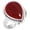 Garnet Quartz, variant on 925 Sterling Silver Ring Turquoise Handmade Jewelry