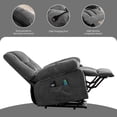 thumbnail image 5 of Power Lift Recliner Chair Recliners for Elderly with Heat and Massage Recliner Chair for Living Room with Infinite Position and Side Pocket,USB Charge Port, 5 of 10
