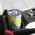 thumbnail image 5 of 20 Oz Lemon Coffee Tumbler Double Wall Insulated Stainless Steel Water Bottle | Metal Reusable Thermoses Flask with Cup Cap | Leak & Sweat Proof with Anti-Dust Lid, 5 of 7