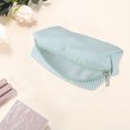 thumbnail image 3 of Unique Bargains 1 Pc Lady Portable Rectangle Makeup Bag for Vacation Lake Blue Polyester, 3 of 5