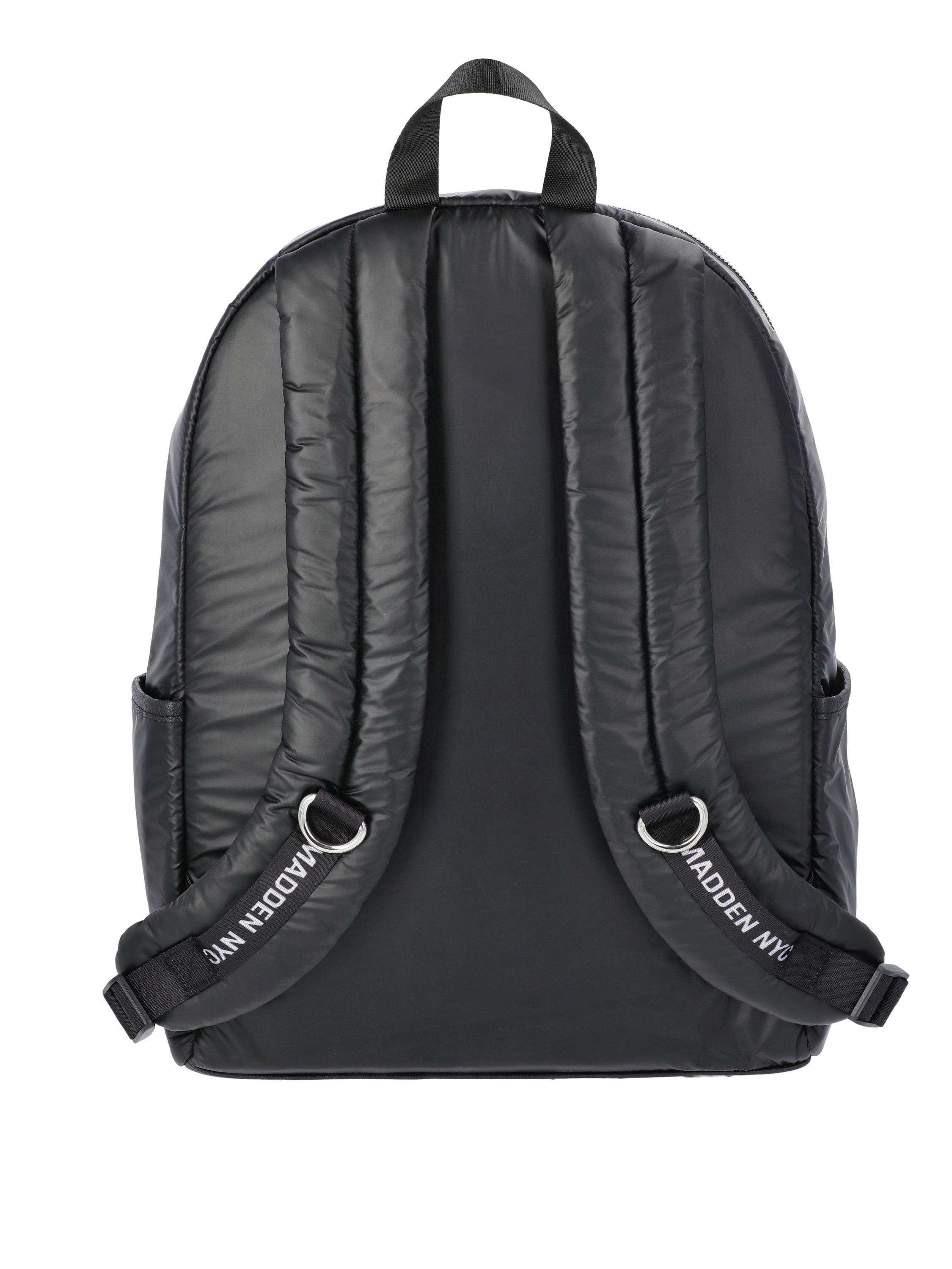 Madden NYC Women's Multi Pocket 17" Dome Backpack, Puffy Black