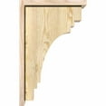thumbnail image 3 of 8"W x 14"D x 22"H Pescadero Rough Sawn Corbel w/Backplate, Douglas Fir, 3 of 9