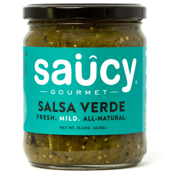 Saucy Gourmet Green Salsa Verde Gluten Free Salsa, 15.5 oz Jar