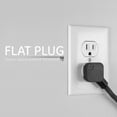 thumbnail image 4 of Cable de extensión Power Strip GE de 3 salidas, 6 pies, 2 unidades, negro, 4 of 9