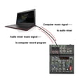 thumbnail image 4 of Mini Mixeur 4 Canaux Individuel +48V 99 DSP Effets USB Console de Mixage pour Ordinateur, 4 of 6