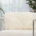 thumbnail image 2 of Shag Ivory Feeling Soft Shag Pillow, 2 of 2